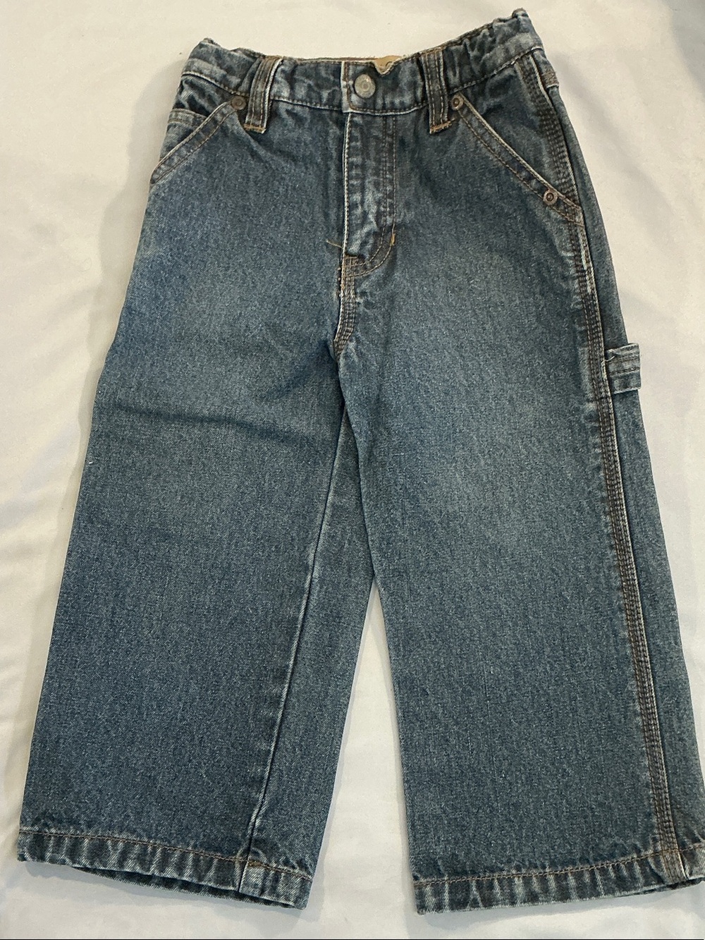 Place Boys LIKE NEW Dark Blue Straight-Leg Denim Jeans with Utility Loop